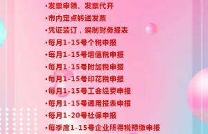 六六六财税 | 代理记账公司服务内容都有哪些？