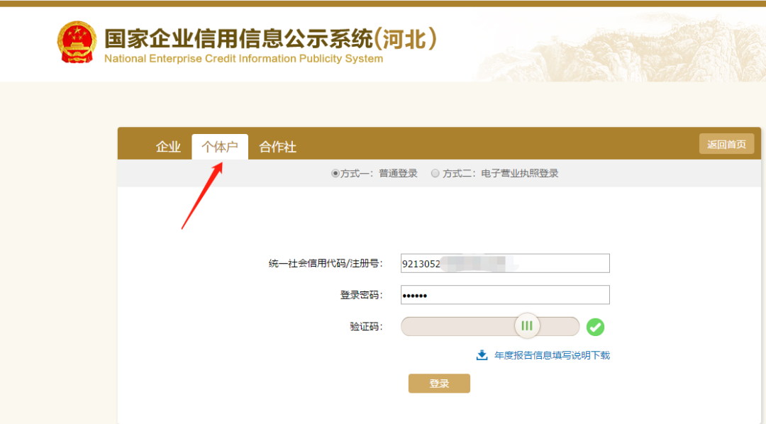 工商营业执照年检申报流程