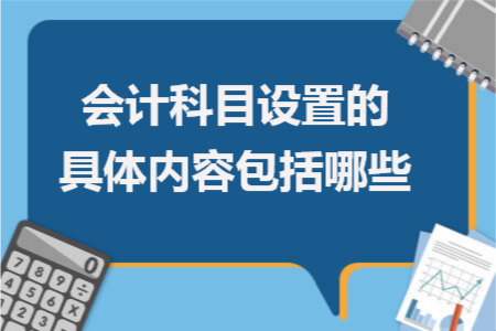 会计科目设置的具体内容包括哪些