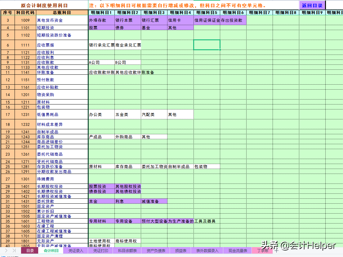 会计月末必备：财务报表自动生成系统，内设公式自动报表套用即可
