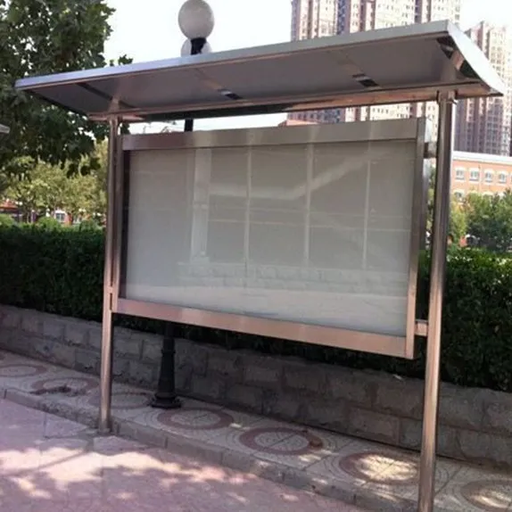 风格多样，应用广泛；不锈钢宣传栏