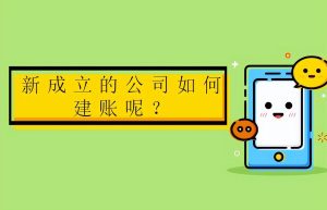 新成立的公司如何建账呢？