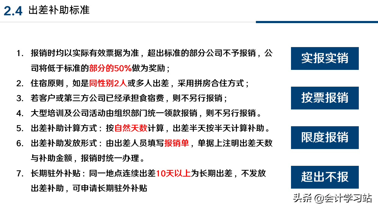 公司财务报销制度及流程:从日常费用报销到涉税审核要点,直接用