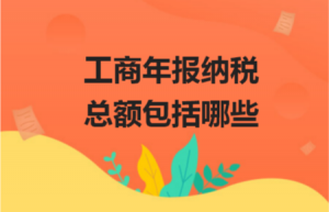 工商年报纳税总额包括哪些