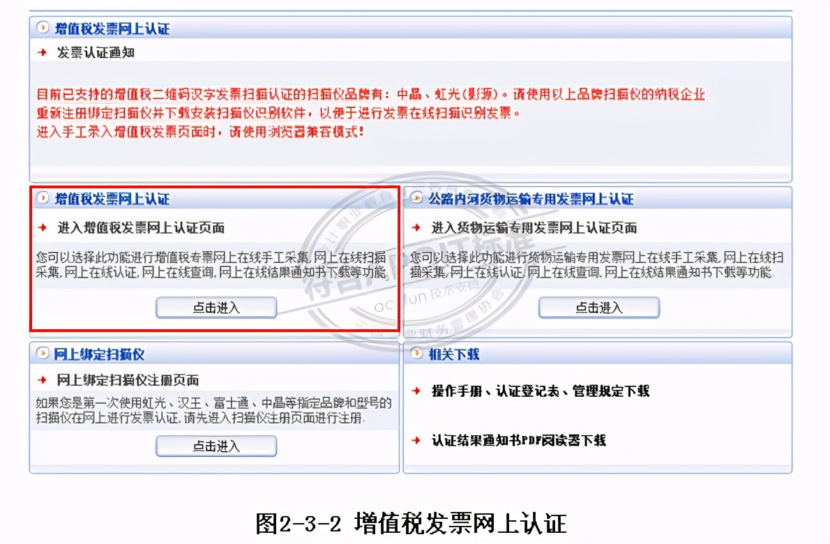 增值税发票网上认证的步骤