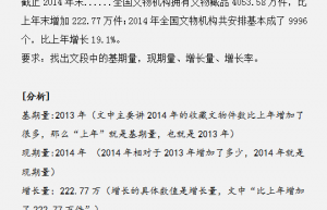资料分析同比、环比、混合增长率傻傻分不清？