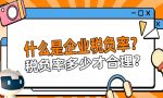 企业税负率多少才合理